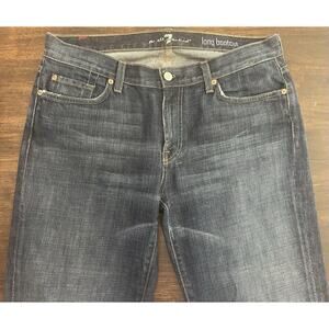 7 for all mankind Men's Jeans 34x34 Relaxed Extra Long Dark Blue Denim NWOT New